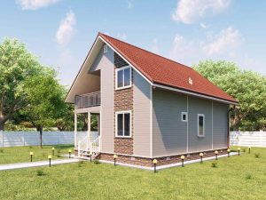 Каркасный дом 152,5м