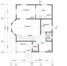 Каркасный дом 152,5м