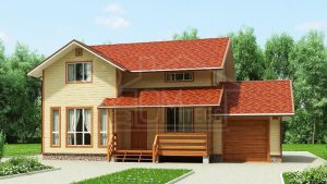 Каркасный дом 133м