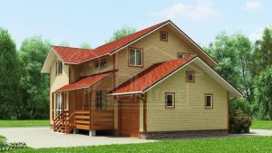 Каркасный дом 133м