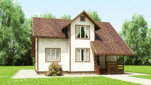 Каркасный дом 123м