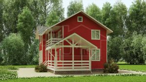 Каркасный дом 122м