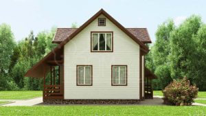 Каркасный дом 123м