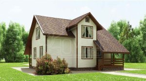 Каркасный дом 123м