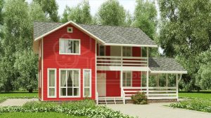 Каркасный дом 122м