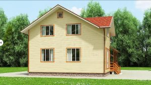 Каркасный дом 133м