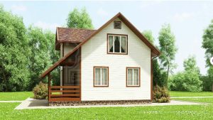 Каркасный дом 123м