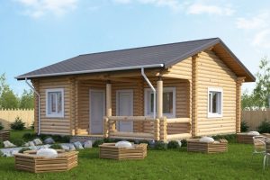 Баня из бревна 36м