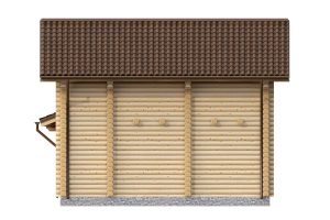 Баня из бревна 48м