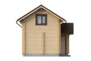 Баня из бревна 48м