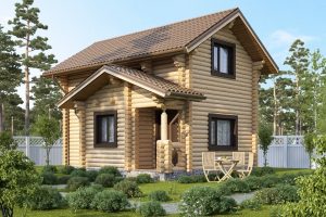 Баня из бревна 48м