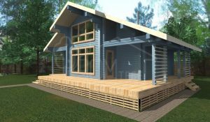 Дом из бруса 95м