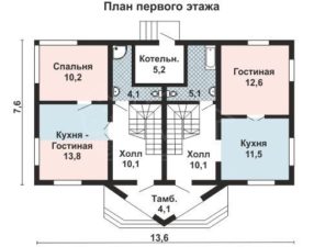 Каркасный дом 159м