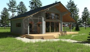 Дом из бруса 86м