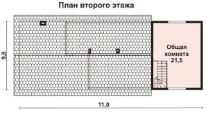Каркасный дом 109м