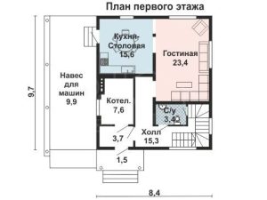 Каркасный дом 145м