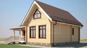 Дом из бруса 100м