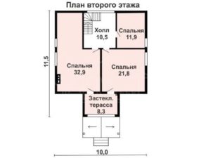 Каркасный дом 174м