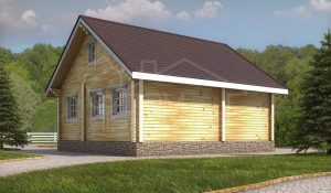 Дом из бруса 72м