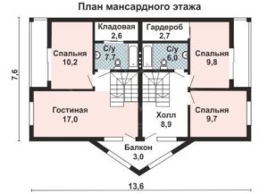 Каркасный дом 159м