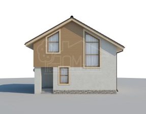 Каркасный дом 77м