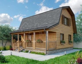 Каркасный дом 84м