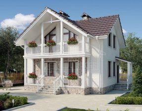 Каркасный дом 110м