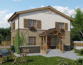 Каркасный дом 80м