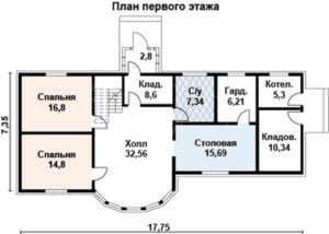 Каркасный дом 190м
