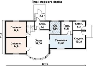 Каркасный дом 190м