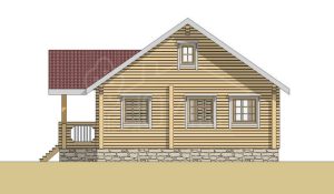 Дом из бруса 72м