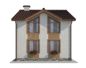 Каркасный дом 87м