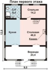 Каркасный дом 180 м