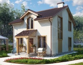 Каркасный дом 87м