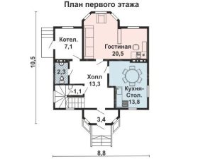 Каркасный дом 120м