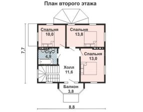 Каркасный дом 120м