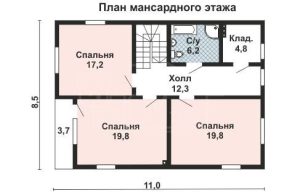 Каркасный дом 193м