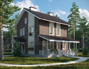 Каркасный дом 117м