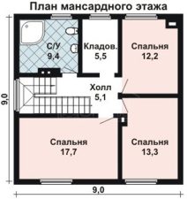 Каркасный дом 125м
