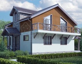 Каркасный дом 156м