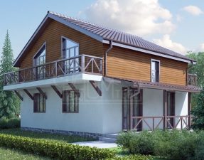 Каркасный дом 156м