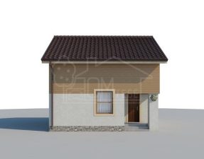 Каркасный дом 77м