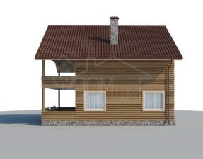 Каркасный дом 61м