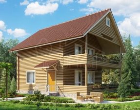 Каркасный дом 61м