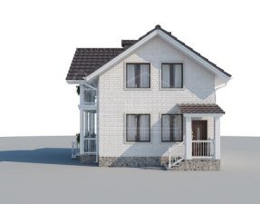 Каркасный дом 110м