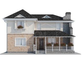 Каркасный дом 135м