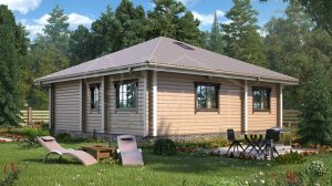 Дом из бруса 96м