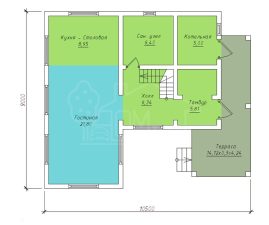 Каркасный дом 103м