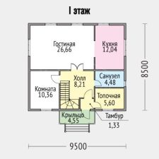 Дом из бруса 146м