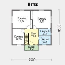 Дом из бруса 146м
